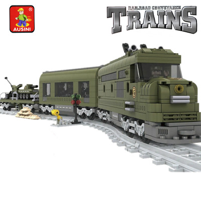 奥斯尼25003 火车系列拼装小颗粒积木带轨道益智趣味DIY玩具批发