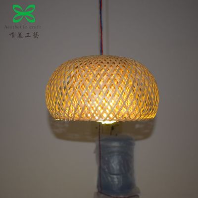 手工双层竹编灯笼灯罩 东南亚茶室餐厅 创意竹制工艺品厂家批发