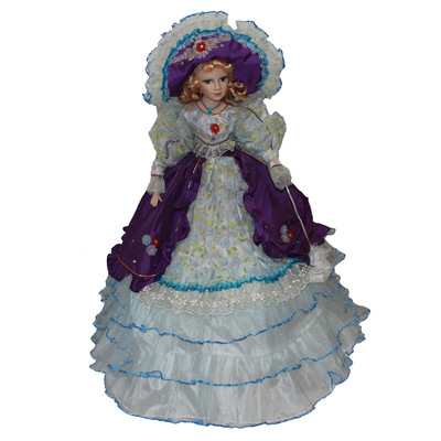 厂家直销维多利亚风格陶瓷娃娃80公分伞娃家居装饰玩偶一件代发