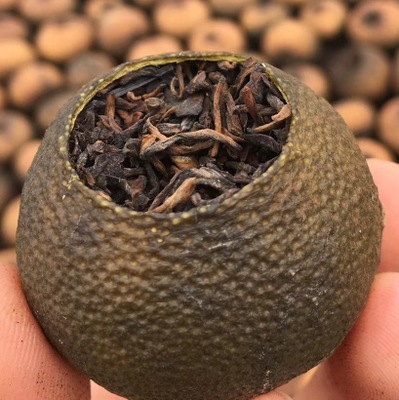 天然全生晒製新会茶坑小青柑普洱熟茶一件代发柑仔柑皮茶