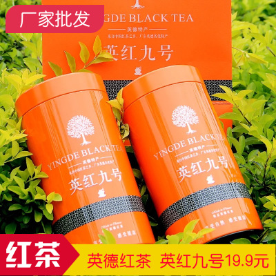 厂家直销英德红茶英红九号茶叶一级一牙两叶浓香型红茶300克罐装