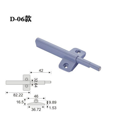 橱柜门反弹器 家具配件自弹柜门专用飞机翼款塑料按弹回弹反弹器