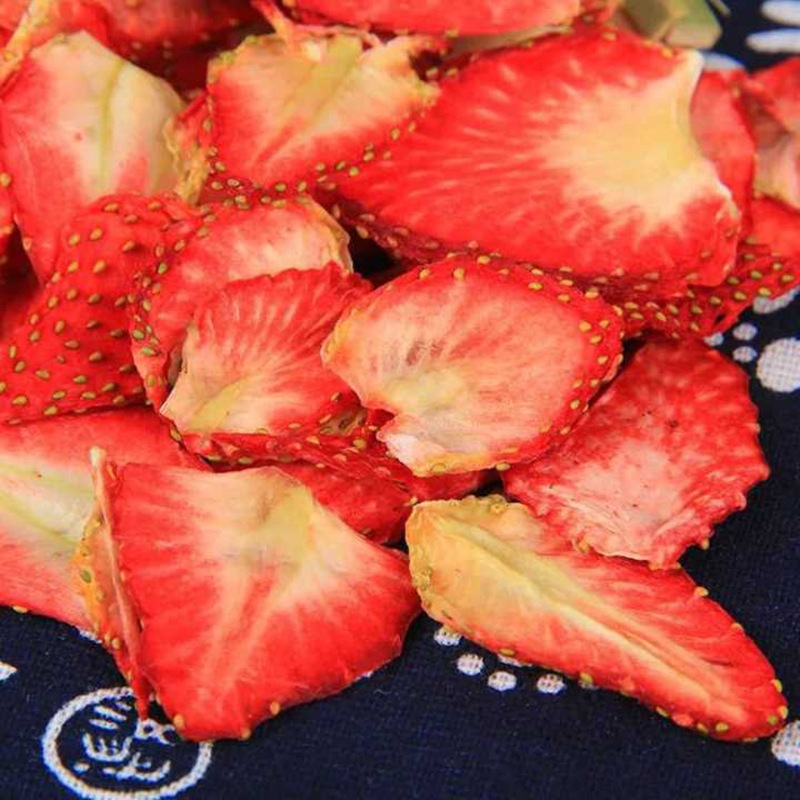 厂家直销2020年新草莓干片手工水果片茶低温烘干冻干散装500g
