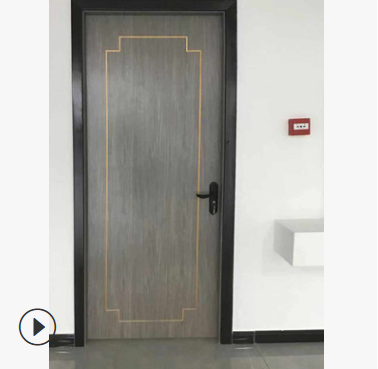 木门订制免漆室内门套装门实木门卧室实木门闪灰色复合生态套装门
