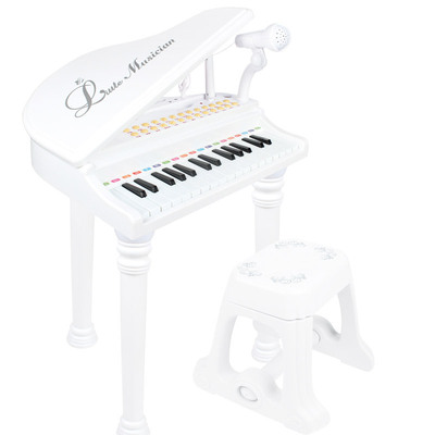 宝丽玩具1504A 教学儿童乐器电子琴带麦克风话筒多种充电模式