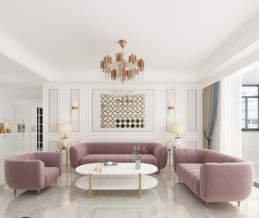 轻奢小户型沙发组合套装客厅北欧个性现代简约风设计布艺家具沙发