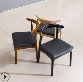 厂家直销欧式实木餐椅复古休闲椅子简约 咖啡厅酒店餐厅桌椅定制