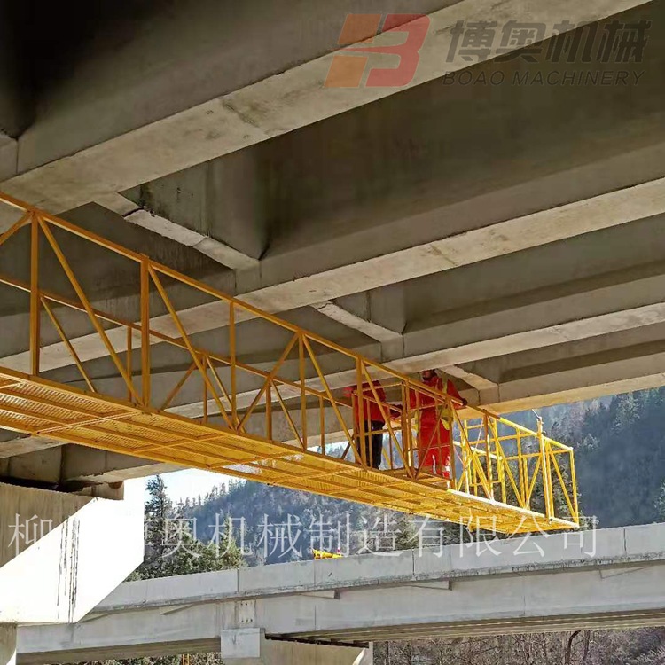 可自由行走的桥梁检测设备 博奥垂直升降简易桥梁检测平台