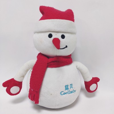 OEM加工生产来图来样定做雪人毛绒公仔圣诞节礼品玩具活动纪念品