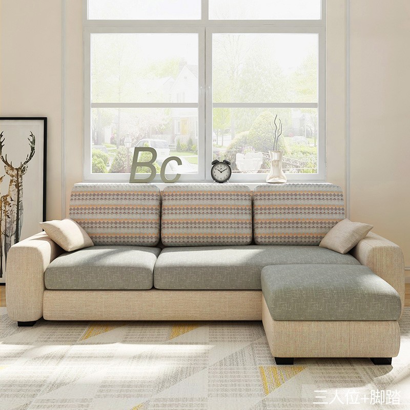 新款沙发小户型客厅经济型布艺沙发组合 现代简约可拆洗转角沙发