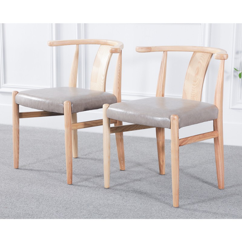 工厂批发实木餐椅家用新中式喝茶椅餐厅休闲椅带靠背椅扶手椅餐凳