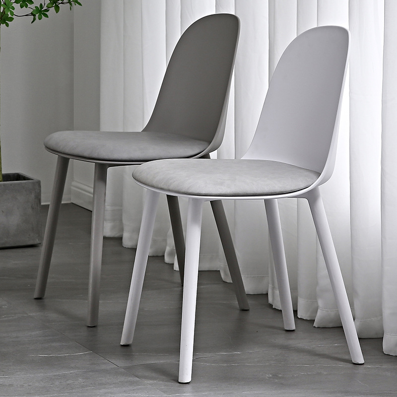 塑胶拆装椅 北欧风格餐厅拆装餐椅 设计师塑料椅子ins网红咖啡椅