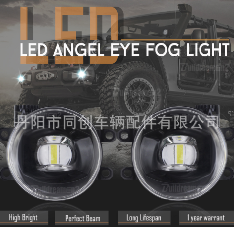 适用于丰田雷克萨斯LED透镜雾灯总成黄金眼前雾灯