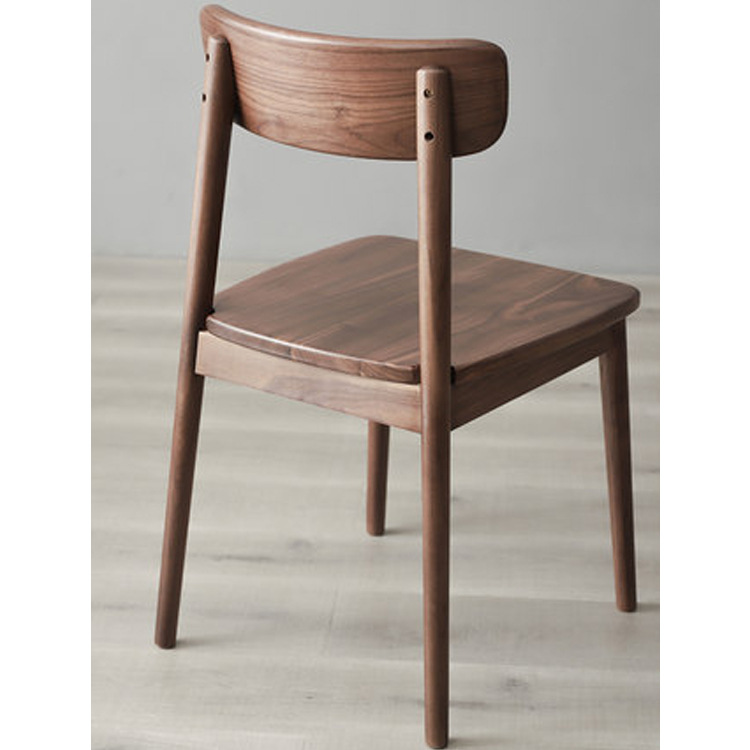 北美黑胡桃木餐椅实木现代简约日式家用靠背椅书桌椅北欧休闲椅子
