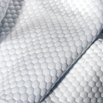 2021亲肤舒适几何图案冰丝面料空气层床垫面料现代针织面料