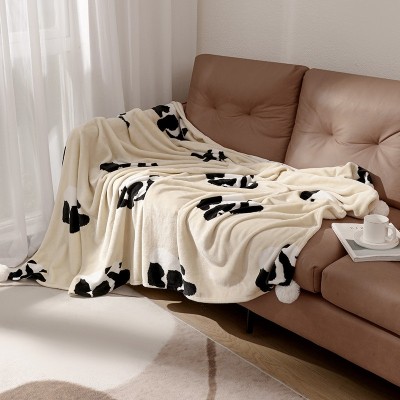 冬季加厚小毛毯办公室午睡毯子单人午休被子铺床法兰绒珊瑚绒盖毯