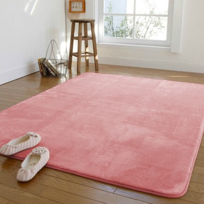 厂家直供现代简约珊瑚绒纯色卧室地毯床边毯短毛地毯代发