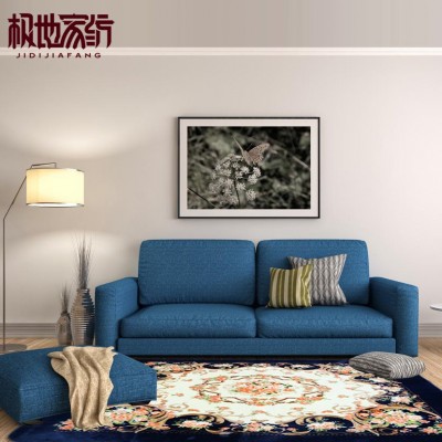 欧式客厅地毯 卧室床边满铺 简约现代时尚美式中式门垫沙发茶几垫