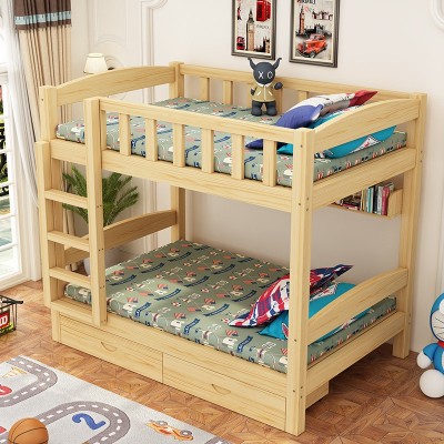 上下铺木床全实木高低床大人儿童子母床成年宿舍两层上下床双层床