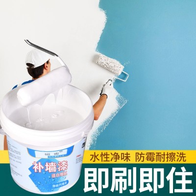补墙漆补墙膏白色墙面修补翻新修复刷墙壁墙体防潮防霉涂料乳胶漆