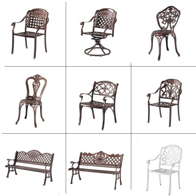 户外桌椅庭院铸铝组合室外家具铁艺休闲花园阳台桌椅防水防晒椅子