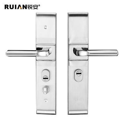 万科绿地特指定工程锁精品加厚不锈钢防盗门锁经典款式机械门锁