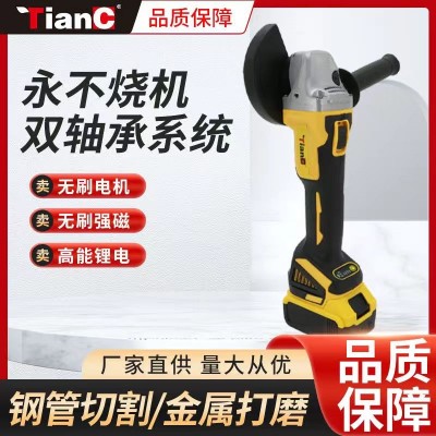 TianC跨境外贸多功能木材石材切割机锂电抛光机工业级电动角磨机